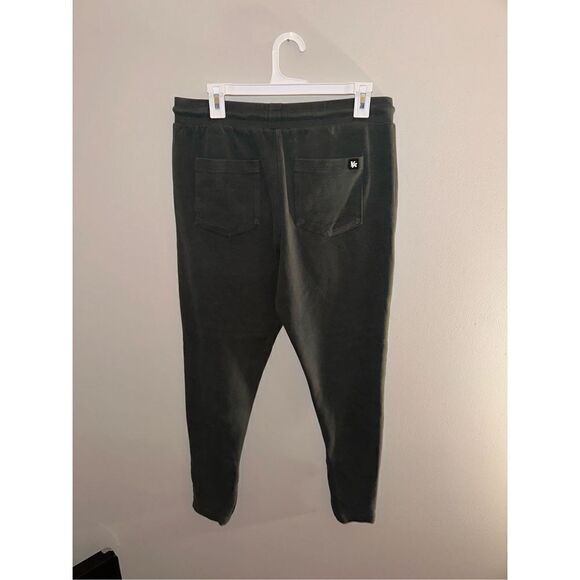 YoungLA Womens Jogger Sweatpants size Large Army Green Pull on Elastic Waist - Picture 4 of 4